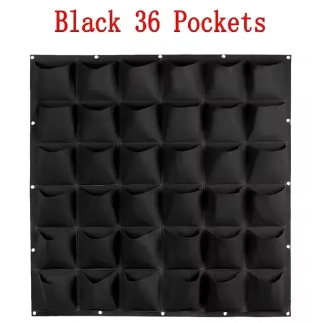Vertical Hanging Plant Grow Bag – Multiple Pocket Options