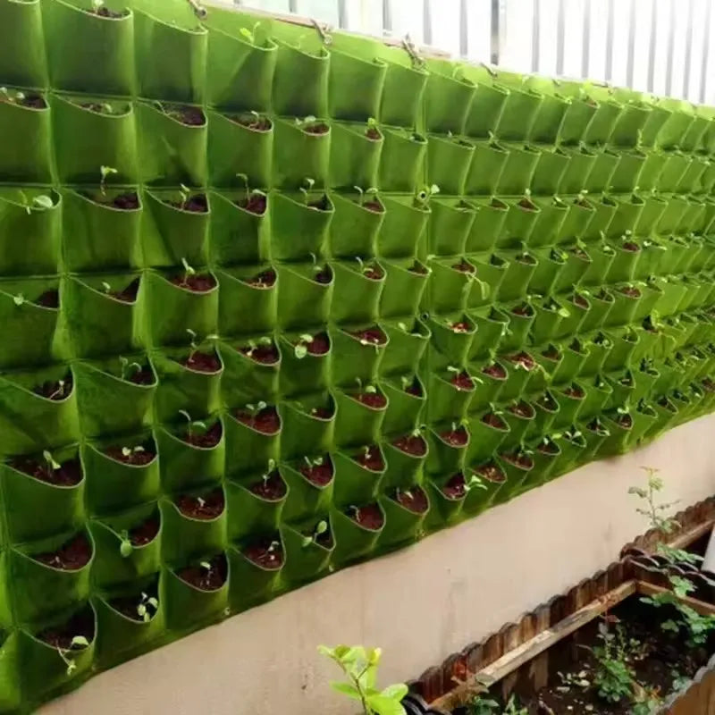 Vertical Hanging Plant Grow Bag – Multiple Pocket Options