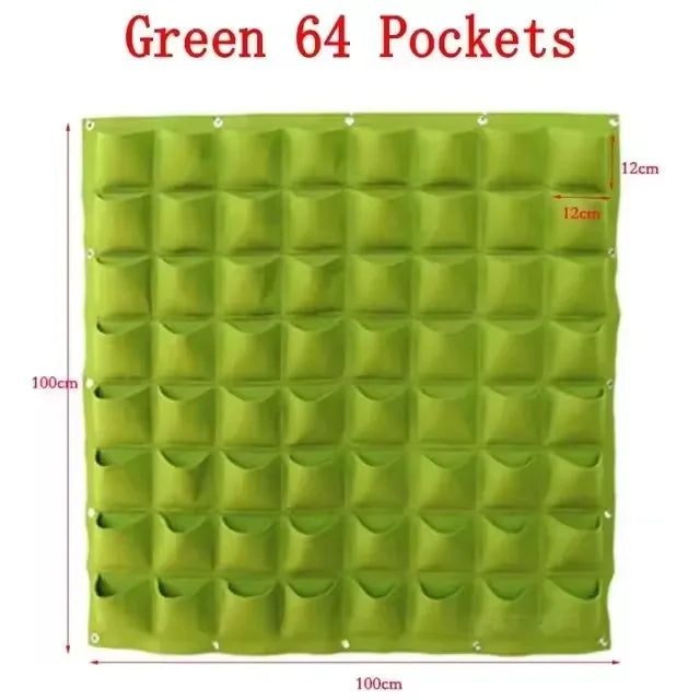 Vertical Hanging Plant Grow Bag – Multiple Pocket Options