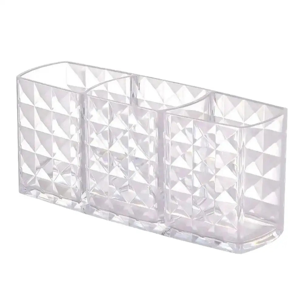3-Compartment Makeup Brush Organizer
