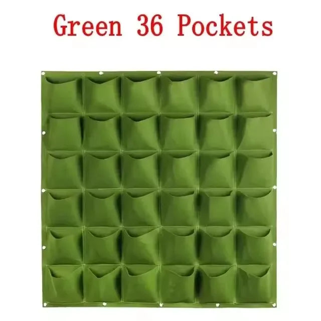 Vertical Hanging Plant Grow Bag – Multiple Pocket Options