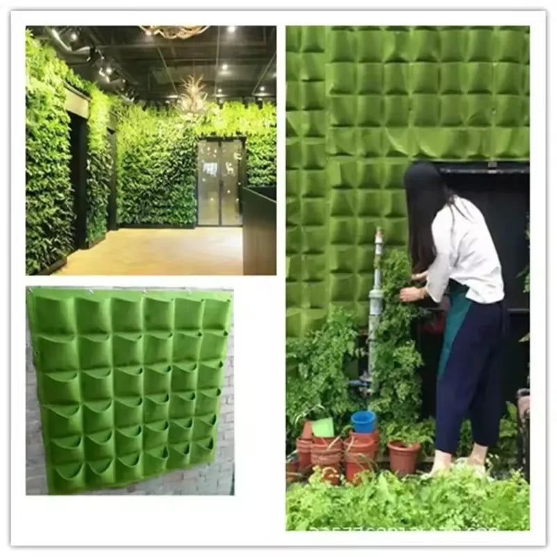 Vertical Hanging Plant Grow Bag – Multiple Pocket Options